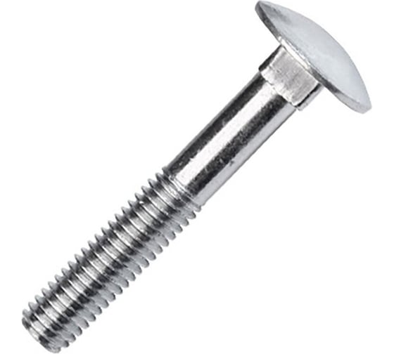 Болт ЦКИ DIN 603, М6x55, 4.6, цинк, 5 шт. 6170007