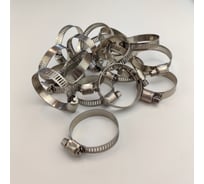Хомут червячный HG 24-36 мм нержавеющая сталь, 20 шт D0341262