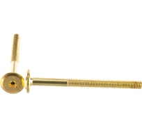 Мебельный винт ЦКИ М6х70 латунир. HEX 4.0 уп. 50 шт. 61925
