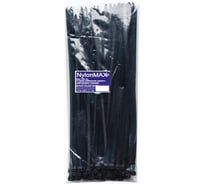 Стяжка кабельная (хомут) Nylon Max нейлоновая, 9x1200, черный, 100 шт TY-9x1200bk
