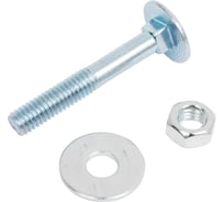 Мебельный болт НАКРЕПКО с гайкой и шайбой 6х40 50 шт. 109303