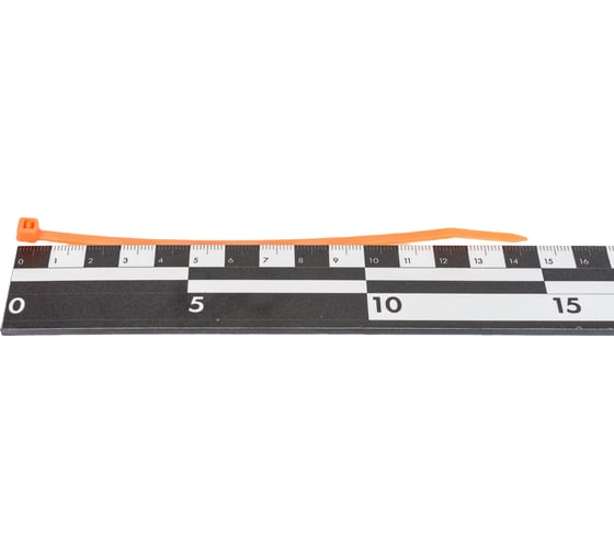 Кабельные стяжки FORTISFLEX КСС Float 4х150 оранж., 100 шт. 82025