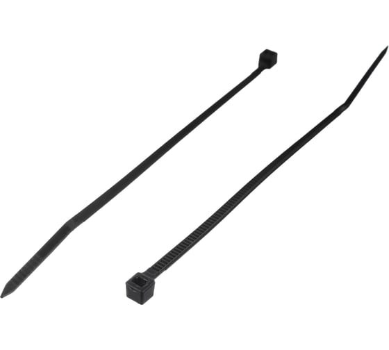 Нейлоновые стяжки FORTISFLEX НСС EasyFix 3x100 черный, 100 шт. 84811