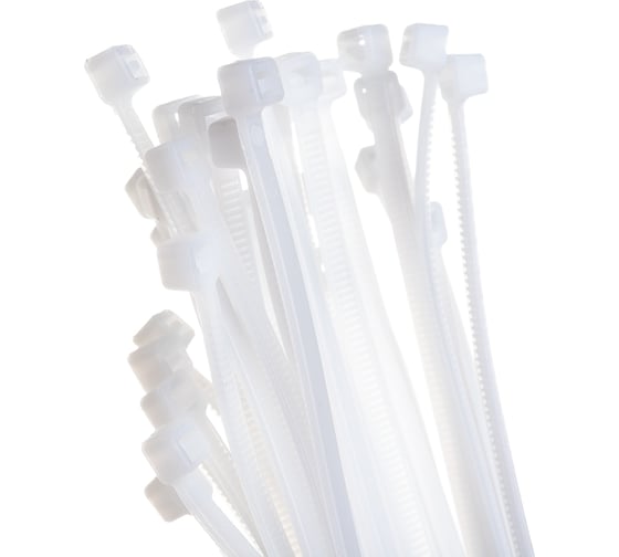 Нейлоновые стяжки FORTISFLEX НСС EasyFix 4x300 белый, 100 шт. 84804
