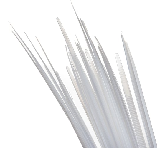 Нейлоновые стяжки FORTISFLEX НСС EasyFix 4x300 белый, 100 шт. 84804