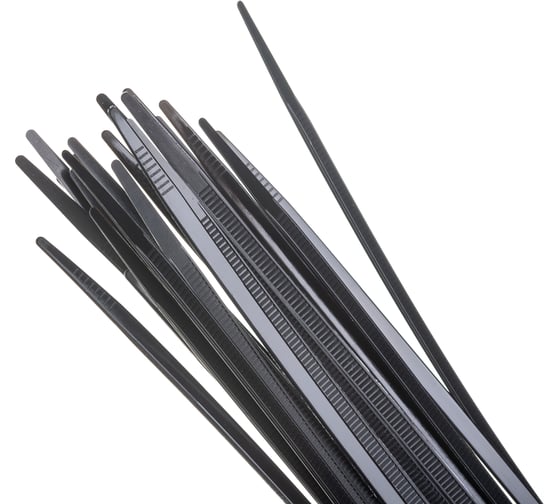 Нейлоновые стяжки FORTISFLEX НСС EasyFix 4x300 черный, 100 шт. 84816