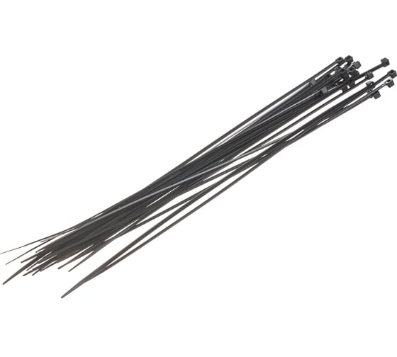 Нейлоновые стяжки FORTISFLEX НСС EasyFix 4x300 черный, 100 шт. 84816