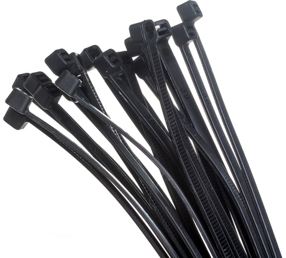 Нейлоновые стяжки FORTISFLEX НСС EasyFix 5x400 черный, 100 шт. 84819