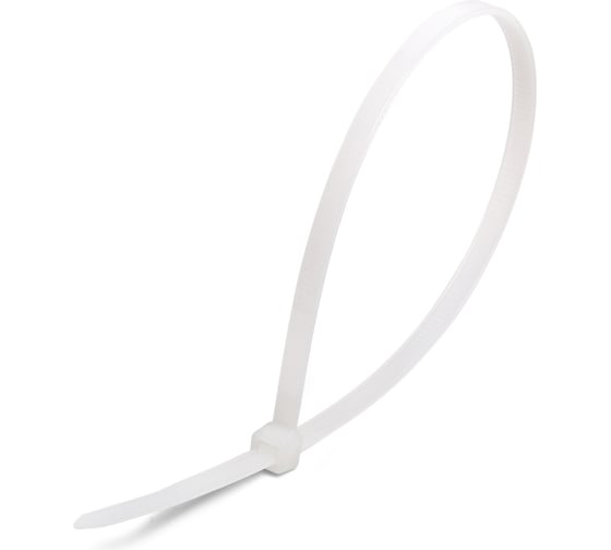 Нейлоновые стяжки FORTISFLEX НСС EasyFix 5x400 белый, 100 шт. 84807
