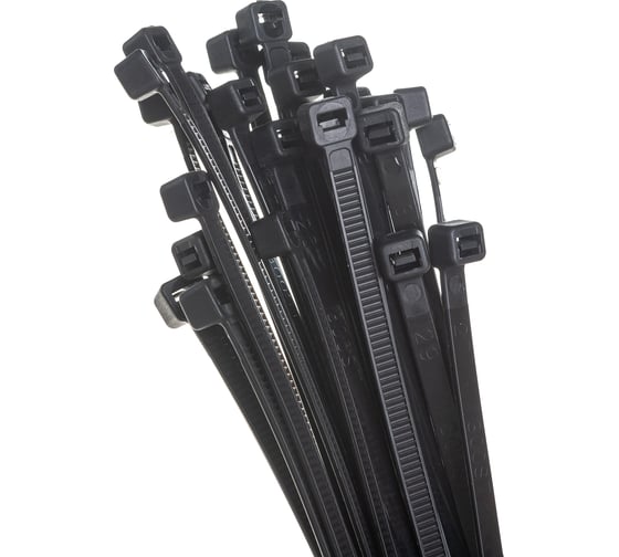 Нейлоновые стяжки FORTISFLEX НСС EasyFix 5x300 черный, 100 шт. 84818