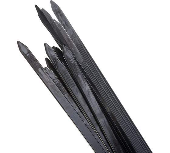 Нейлоновые стяжки FORTISFLEX НСС EasyFix 5x300 черный, 100 шт. 84818