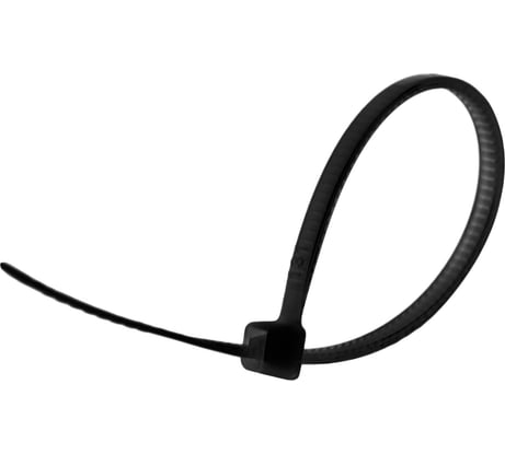 Нейлоновые стяжки vertextools 3х200, черный, 100 шт. СНЧ-3-200