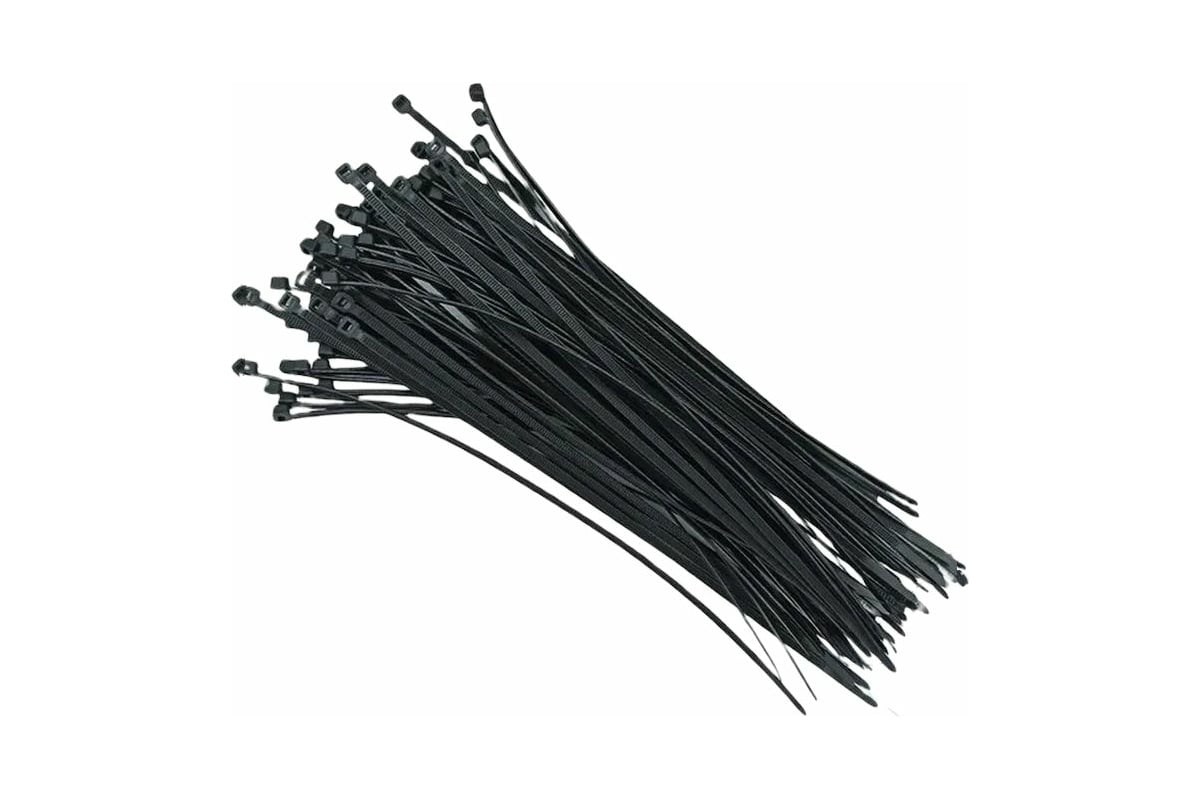 Нейлоновые стяжки vertextools 3х300, черный, 100 шт. СНЧ-3-300 ...