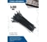 Нейлоновые стяжки vertextools 3х300, черный, 100 шт. СНЧ-3-300 3