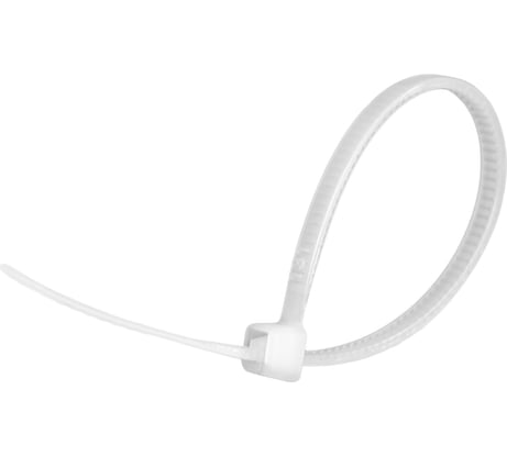 Нейлоновые стяжки vertextools 5х350, белый, 100 уп. СНБ-5-350