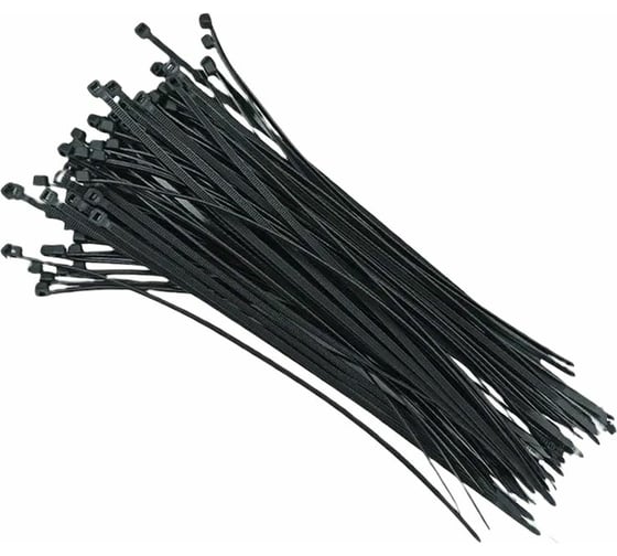 Нейлоновые стяжки vertextools 5х200, черный, 100 шт. СНЧ-5-200