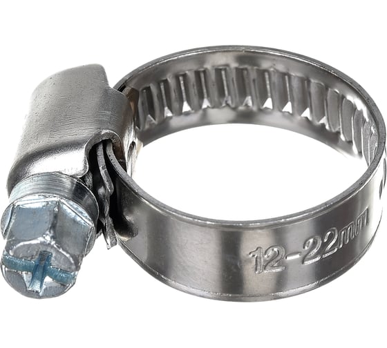 Хомут KRAFT 12-22 мм, нержавеющая сталь, уп. 100 шт. KT 880402