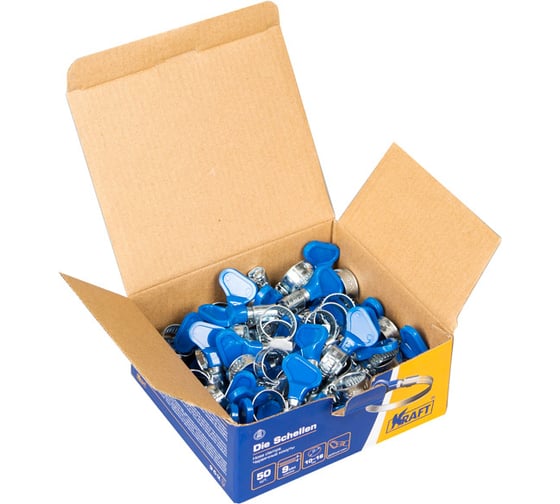 Хомут с ключом KRAFT 10-16 мм, уп. 50 шт. KT 880501