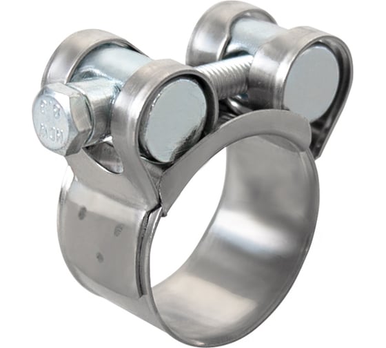 Силовой хомут из нержавеющей стали KRAFT W2, 23-25 мм, уп. 5 шт. KT 880515