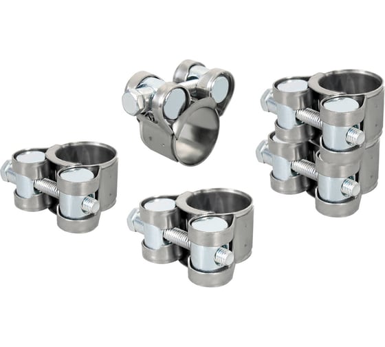 Силовой хомут из нержавеющей стали KRAFT W2, 20-22 мм, уп. 5 шт. KT 880514 1