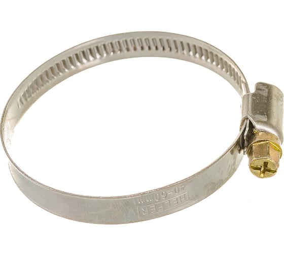 Хомут HELFER W2, 40-60 мм, нержавеющая сталь, уп. 50 шт. HF004057 1