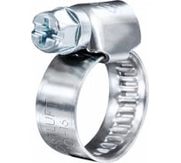 Червячный хомут FORTLUFT 10-16 мм, нержавеющая сталь, 10 шт. 1016w2-10