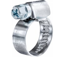 Червячный хомут FORTLUFT 12-18 мм, нержавеющая сталь, 10 шт. 1218w2-10
