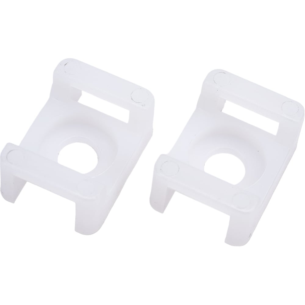 Монтажная площадка под винт IEK ПМ 22х16х6 мм, белая, 100 шт. UHP33-22 ...