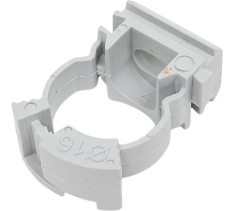 Хомутный держатель IEK CFC16 серый CTA10MP-CFC16-K41-100