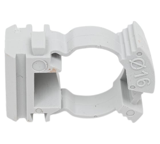 Хомутный держатель IEK CFC16 серый CTA10MP-CFC16-K41-100