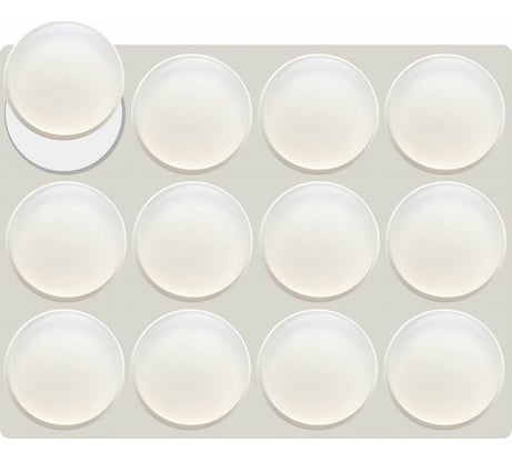 Набор протекторов для дверей шкафа МУЛЬТИДОМ Эконом 12 шт. MS45-10