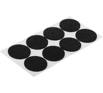 Мебельная накладка ТУНДРА d=40 мм, круглая, черная, 8 шт. 2942279
