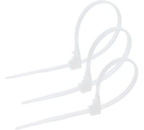 Нейлоновый многоразовый хомут TUNDRA 3.6х150 мм, белый, в упаковке 50 шт. 1550223