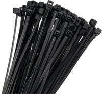 Кабельные стяжки ЗУБР КС-Ч1, 1.8x100 мм, нейлон РА66, 100 шт, черные, Профессионал 309030-18-100
