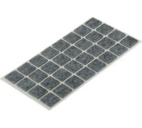 Мебельная накладка TUNDRA 19x19 мм, квадратная, серая, 32 шт. 2942289