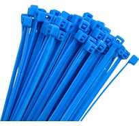 Нейлоновый хомут для стяжки ТУНДРА Krep 2.5х150 мм, синий, в упаковке 100 шт. 2393908