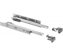 Направляющие скрытого монтажа GTV MODERN SLIDE PRO L-350, с регулировкой полного выдвижения, для деревянных ящиков, с выталкивателем PB-3D0FPO18-350-PRO