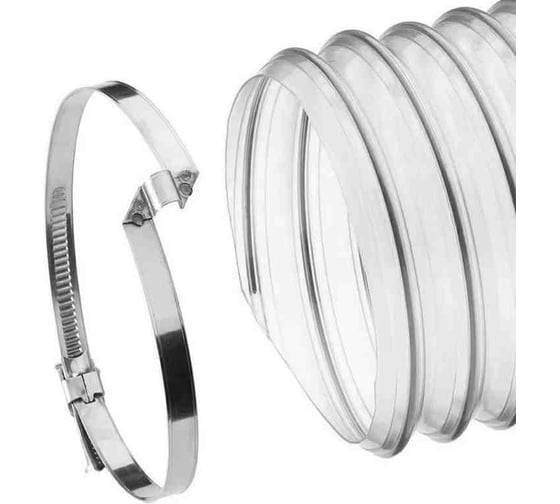 Червячный хомут с мостиком TEX 100-120 мм УФ-00020655