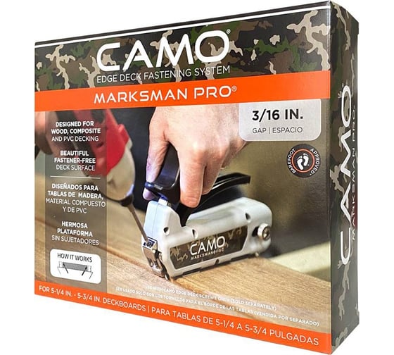 Инструмент Camo Pro-5 для скрытого монтажа террас и фасадов (доска шириной от 129мм до 148мм) 0345001