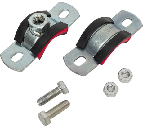 Трубный хомут высокой тяжелой нагрузки с уплотнителем СВК гайка М12, 3/4", 23-28 мм SVK-FH020 Н0000008654