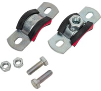 Трубный хомут высокой нагрузки с уплотнителем СВК гайка М12, 1/2", 20-24 мм Н0000008710