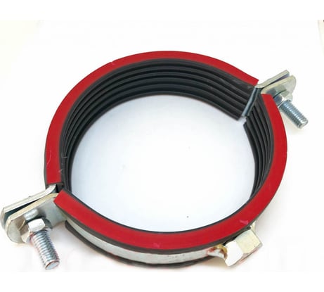 Трубный хомут высокой тяжелой нагрузки с уплотнителем СВК гайка М12, 1", 32-37 мм Н0000008711