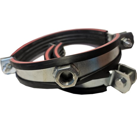 Трубный хомут высокой тяжелой нагрузки с уплотнителем СВК гайка М12, 1 1/4" 38-44 мм SVK-FH032 Н0000008712