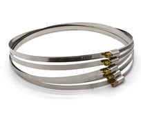 Хомут нержавеющий червячный Novocraft 200x220 мм, уп. 5 шт. 122-09W220 05