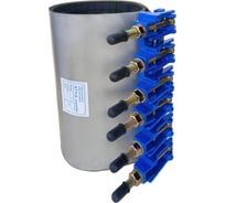 Хомут ремонтный АТКА с чугун. замком L=400мм Ду300 (322-336), 6 болтов 1001010425