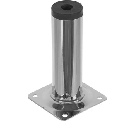 Ножка Tech-Krep металл.круглая, нерегулир, D30х100мм, хром (4шт) - пакет /Zitar 155959
