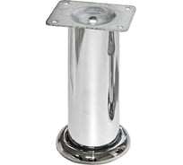 Ножка Tech-Krep D50х100мм, круглая, нерегул, хром (4шт) - пакет /Zitar 154504