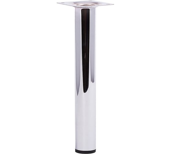 Ножка D30Х200мм круглая, нерегул, хром (2шт)- пакет /Zitar Tech-Krep 154505