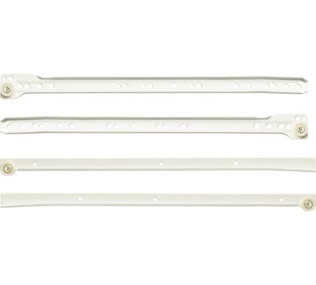 Роликовые направляющие MF DS10 300 мм, белые 10146v