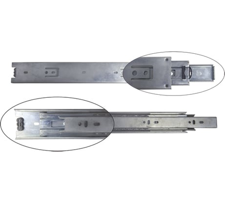 Шариковые направляющие полного выдвижения MF 350 мм, Н=45 мм 6571v